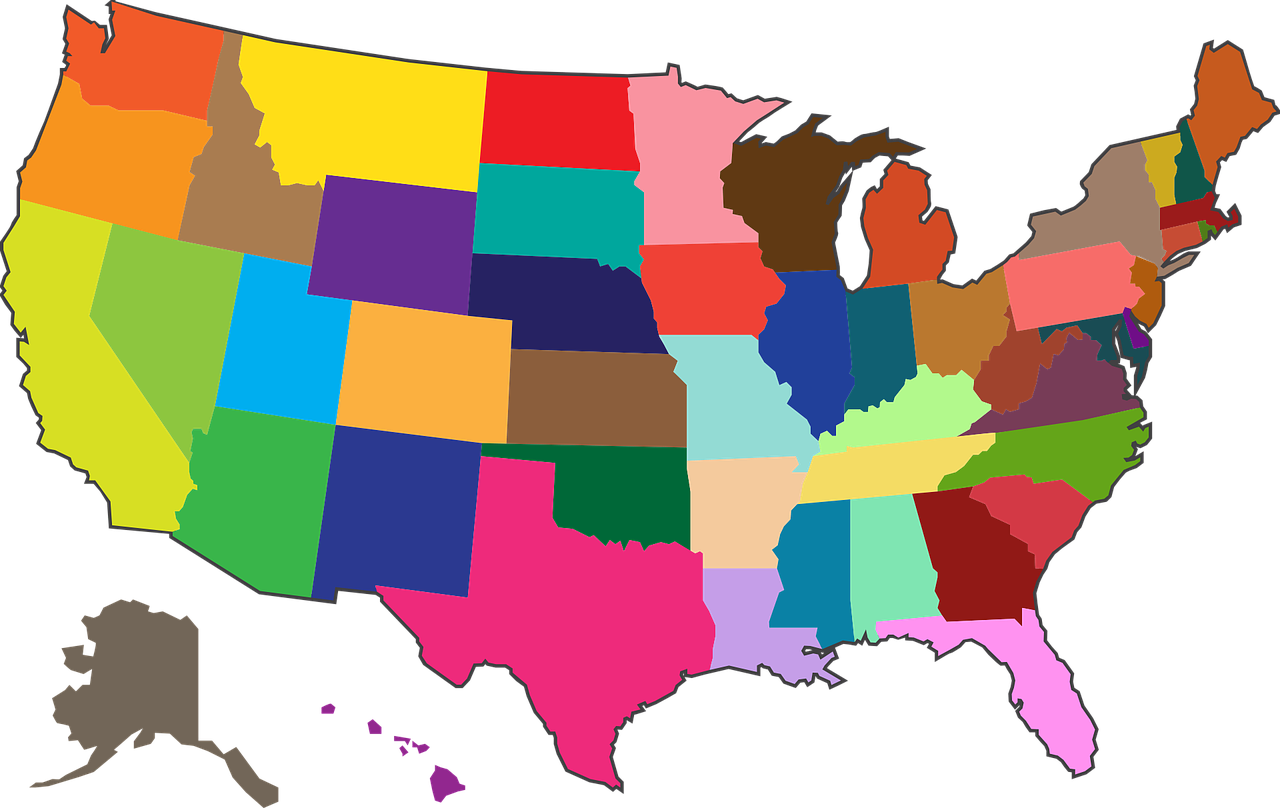 خريطة ولاية ميشيغان الامريكية