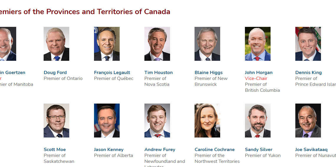 رؤساء وزراء مقاطعات كندا