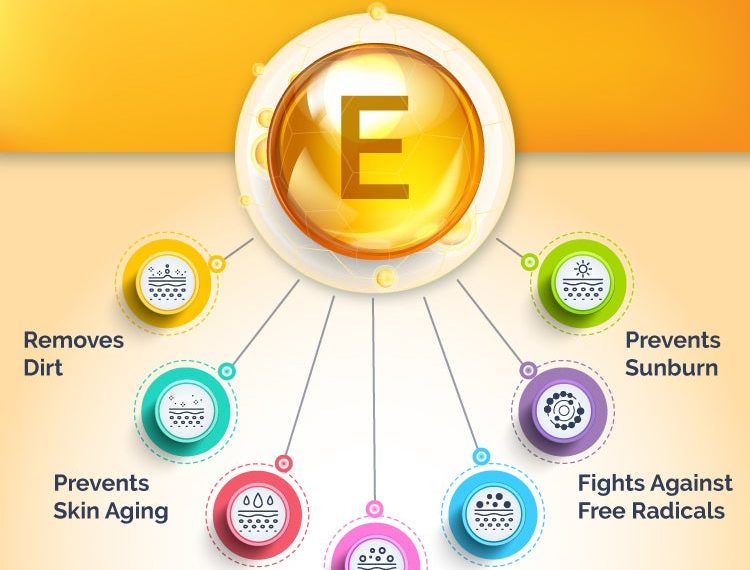 فوائد زيت فيتامين e