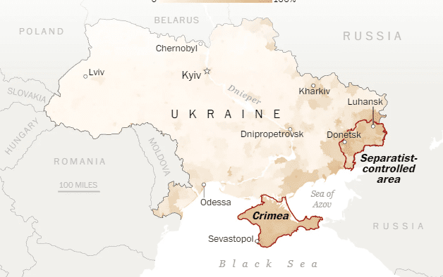 خريطة أوكرانيا