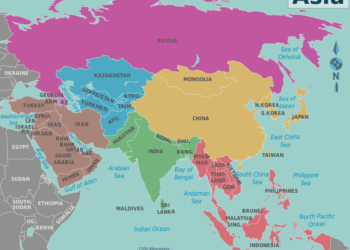 خريطة آسيا