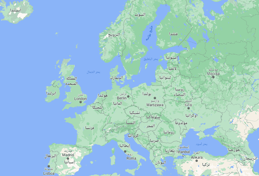 خريطة أوروبا