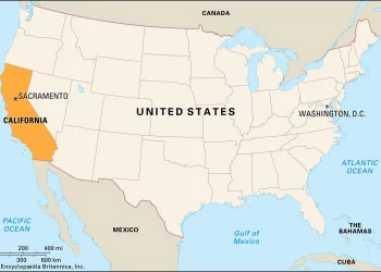 أين تقع كاليفورنيا