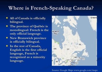 مقاطعة كندية تتحدث الفرنسية