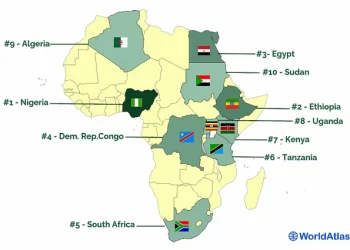 أكثر الدول كثافة سكانية في أفريقيا
