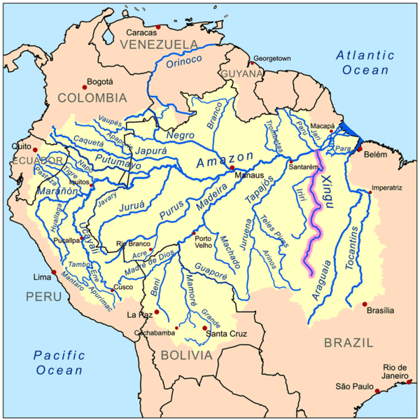 خريطة البرازيل ومدنها