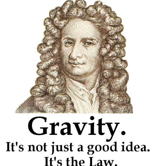 مكتشف قانون الجاذبية