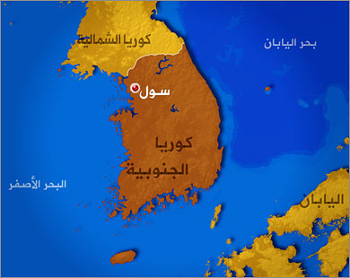 خريطة كوريا الجنوبية