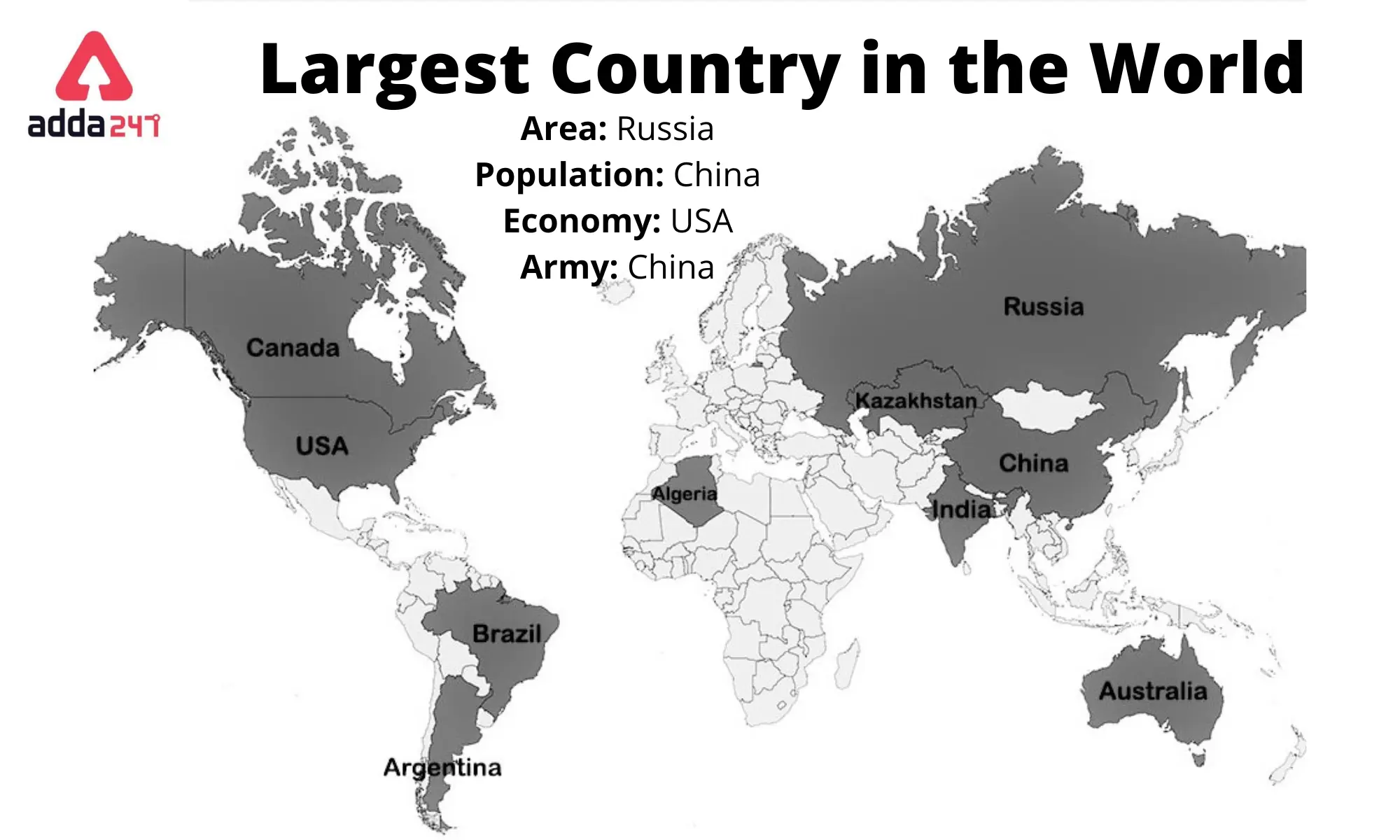 أكبر دول العالم مساحة
