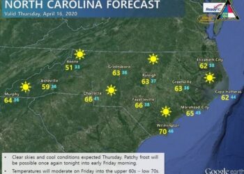 الطقس في كارولينا الشمالية 