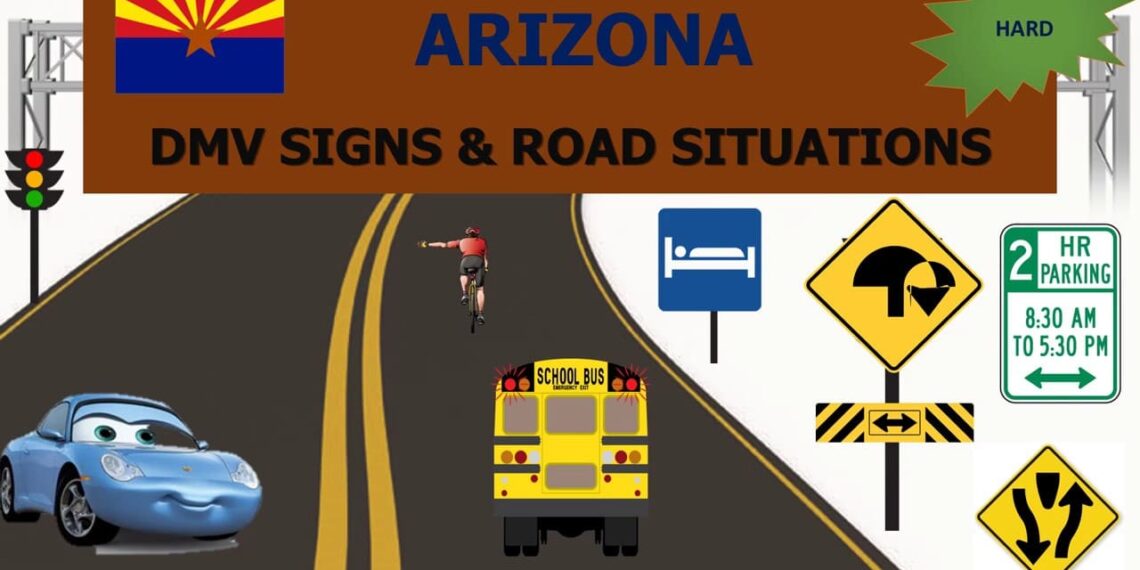 أسئلة امتحان السياقة في أريزونا